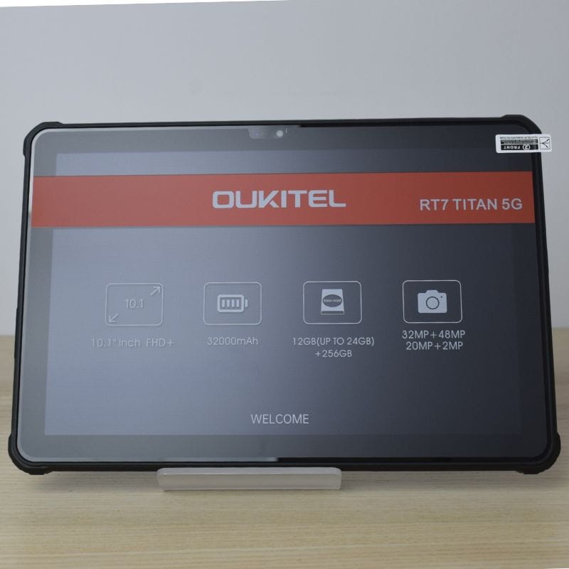 Oukitel RT7 Titan: Une tablette Android 5G avec une énorme batterie de  32.000 mAh!