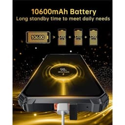 Bateria 10600 mh Oukitel WP28E 4GB/64GB Preto - Telemóvel