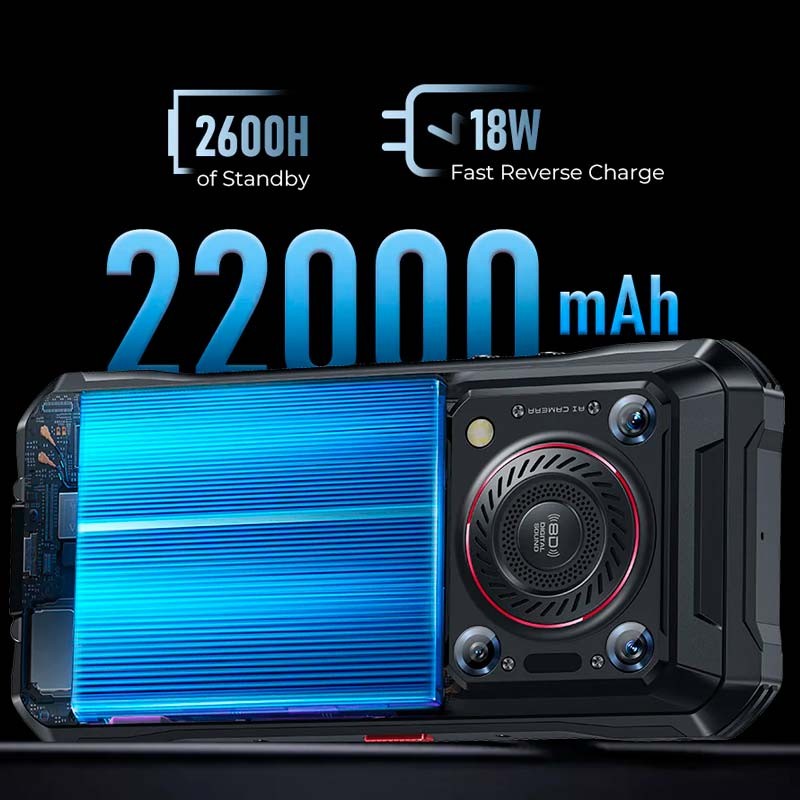 Téléphone portable Oukitel WP33 Pro 8Go/256Go Noir - Ítem2