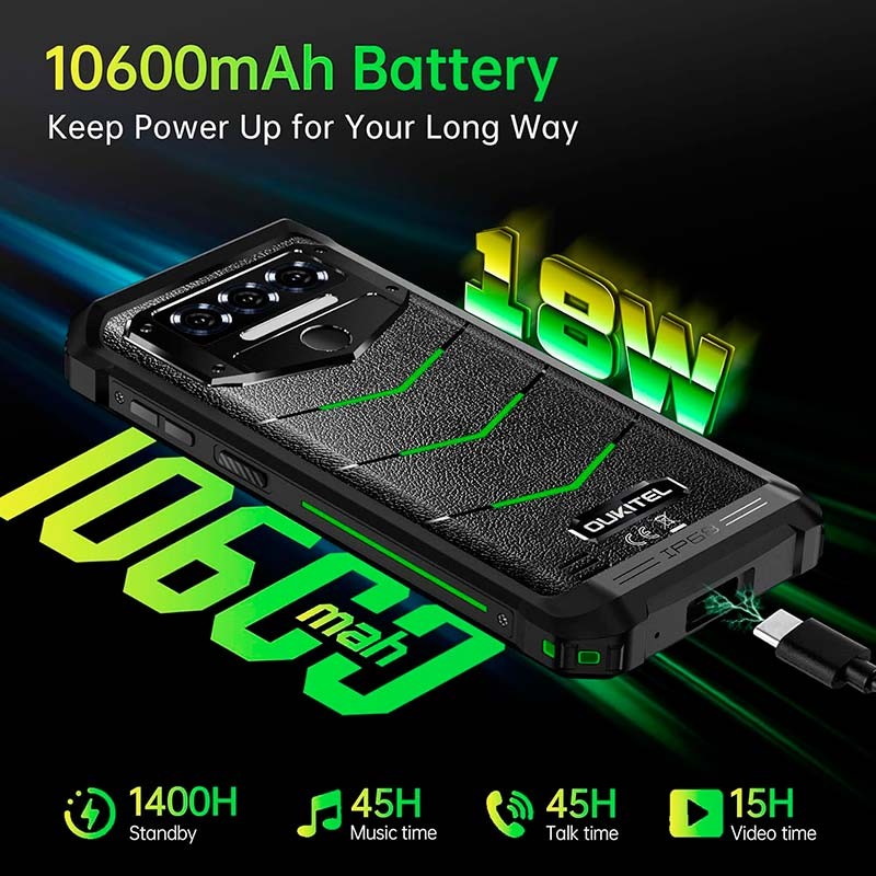 Oukitel WP38 6GB/256GB Verde - Telemóvel robusto - Item6