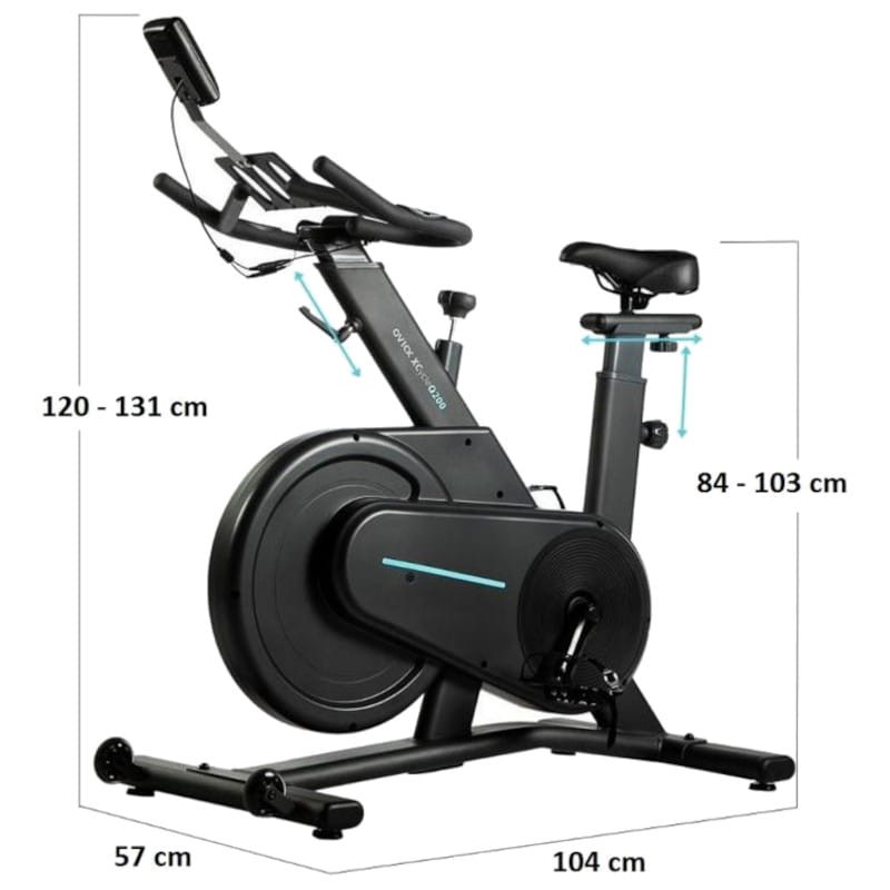 Bicicleta Estática Magnética Spinning OVICX Q200C Preto - Item3