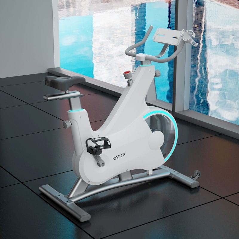 Bicicleta Estática Spinning OVICX Q210B Bluetooth APP Branco - Item8