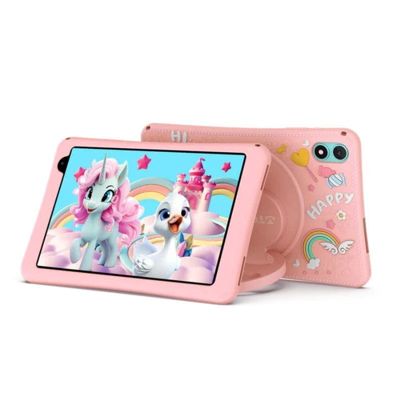 Teclast P85TKids 8 4/64 GB Rosa - Imagem de frente e verso do tablet