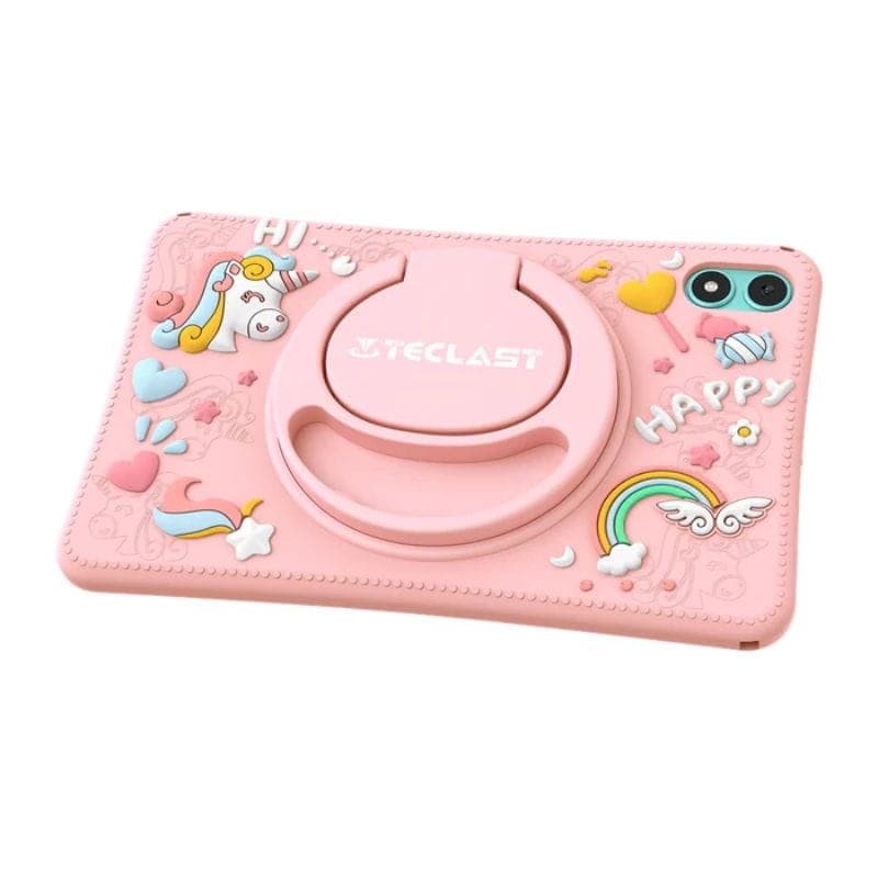 Teclast P85TKids 8 4/64 GB Rosa - Imagem traseira do tablet tumbada