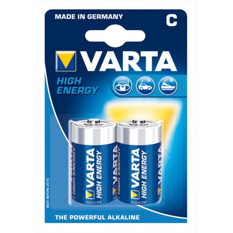 Pack 2x Pilhas Varta C Long Life Power LR14 - Item