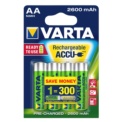 Pack 4x Rechargeable Batteries Varta AA ACCU Power 2600 mAh NiMH - Item
