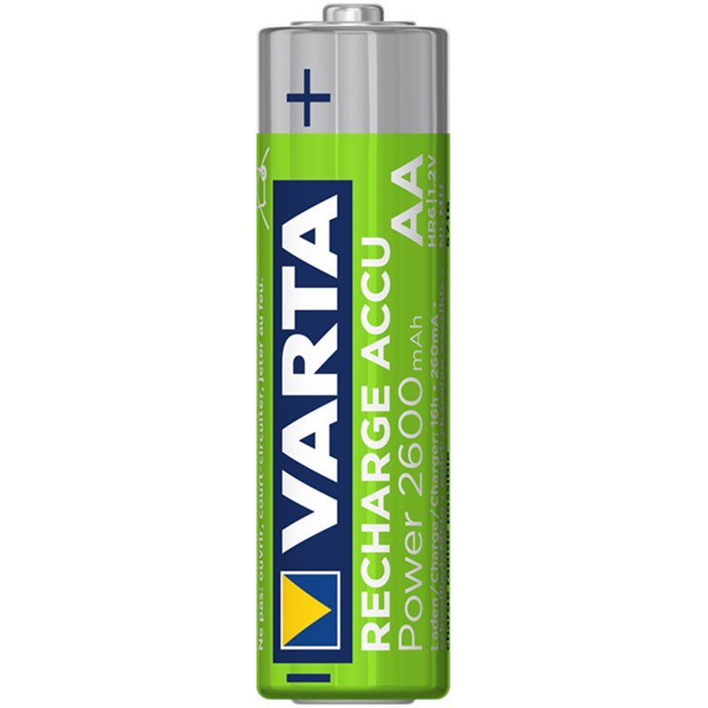 Pack 4x Pilas Recargables Varta AA ACCU Power 2600 mAh NiMH - Ítem1