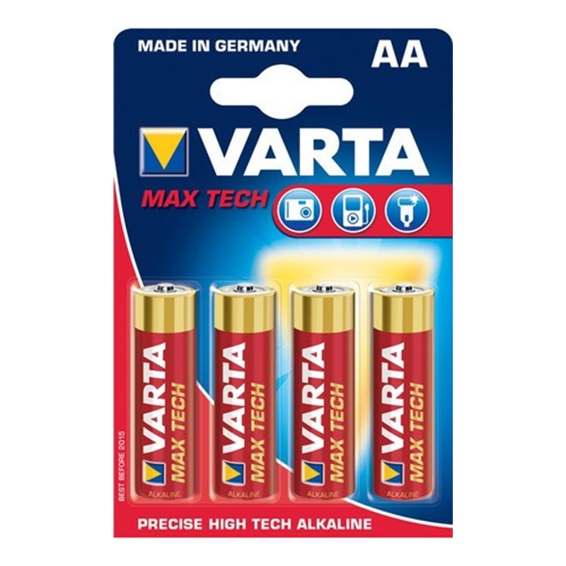 Pack 4x Batteries Varta AA Long Life Max Power LR06 - Ítem