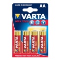 Pack 4x Batteries Varta AA Long Life Max Power LR06 - Item