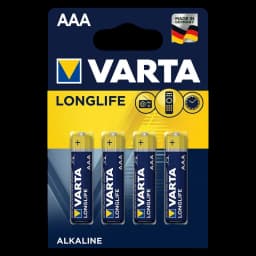 Pack 4x Piles Varta AAA Long Life Extra Power LR03