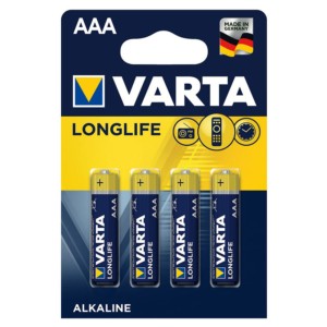 Pack 4x Pilhas Varta AAA Long Life Extra Power LR03