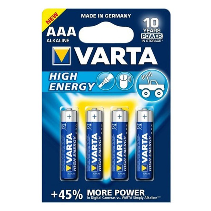 Pack 4x Pilas Varta AAA Long Life Power LR03 - Ítem