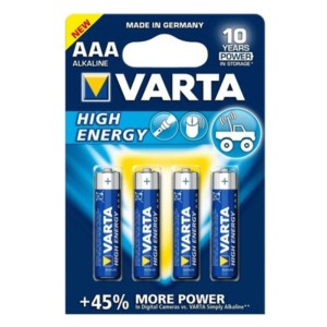 Pack 4x Batteries Varta AAA Long Life Power LR03