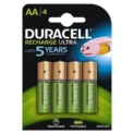 Pack 4x Duracell Recarregável AA 2500 mAh HR06-P - Item