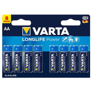 Pack 8x Pilas Varta AA Long Life Power LR06