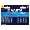 Pack 8x Batteries Varta AAA Long Life Power LR03 - Item