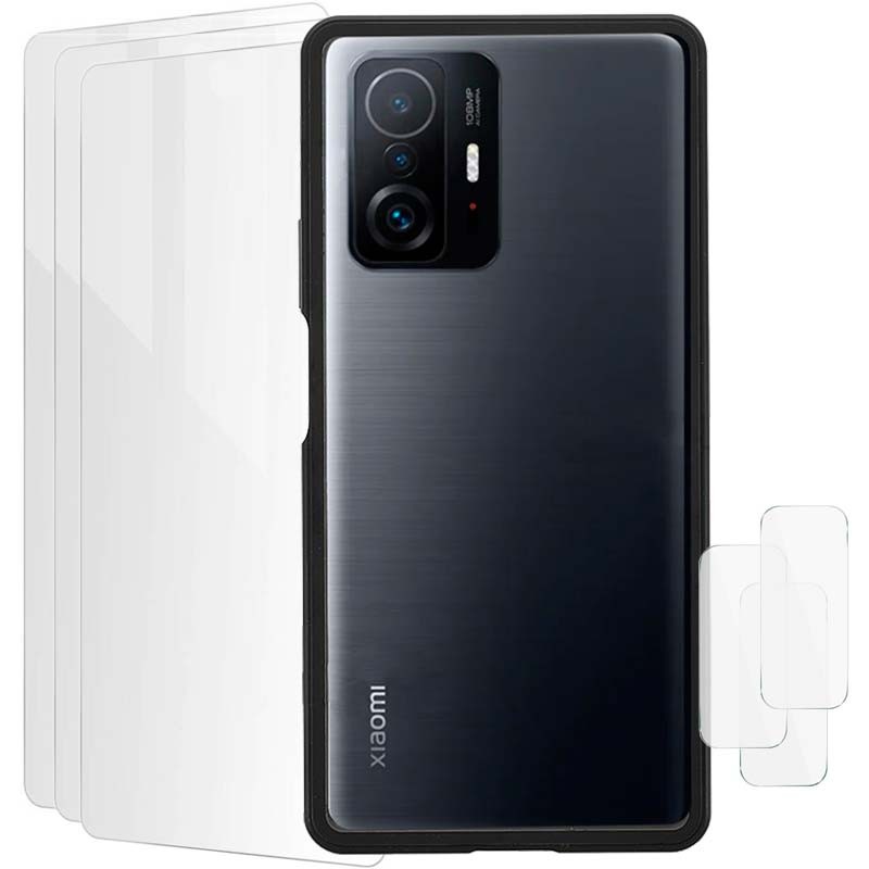 Pack d'accessoires Xiaomi 11T / 11T Pro avec 3 Protection d'écran + 3 Film protection caméra - Ítem
