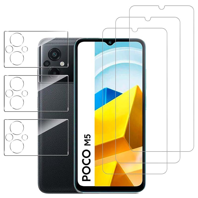 Pack de Accesorios Xiaomi Poco M5 con 3 Protectores de pantalla + 3 Protectores de cámara - Ítem