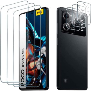 Pack d'accessoires Xiaomi Poco X5 Pro avec 3 Protection d'écran + 3 Film protection caméra