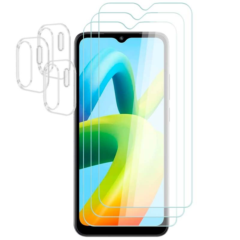 Pack de Accesorios Xiaomi Redmi A1 / A1+ / A2 / A2+ con 3 Protectores de pantalla + 3 Protectores de cámara - Ítem
