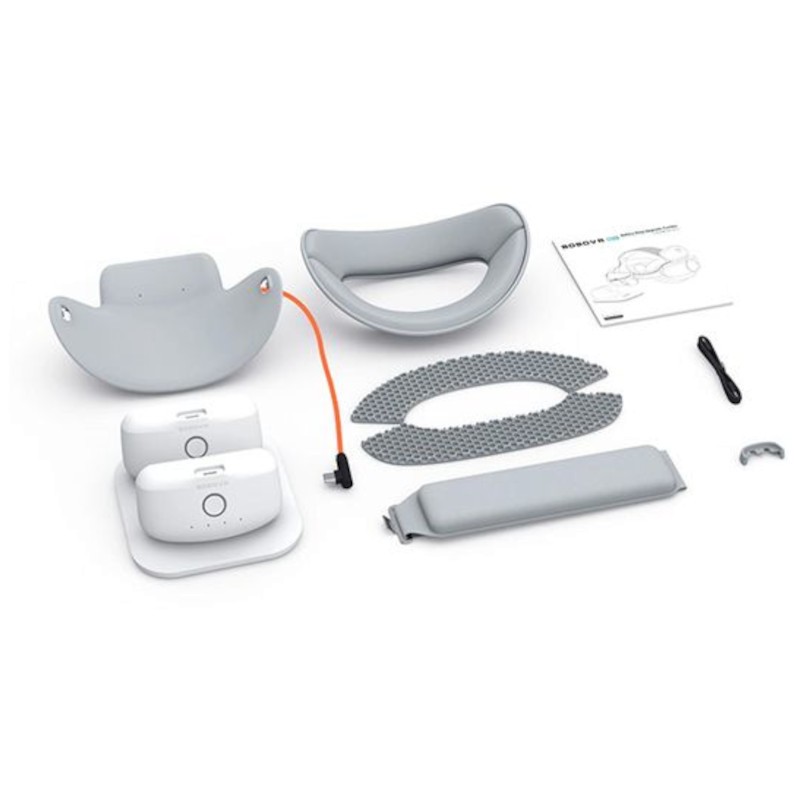 Pacote de Correia para Cabeça BOBOVR ajustável para óculos Pico4 + 2 Baterias + Estação de carregamento branco - Acessórios para óculos VR - Item3