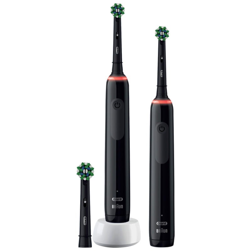 Pack de 2 Cepillos de dientes Oral-B Pro 3 3900 Negro - Ítem