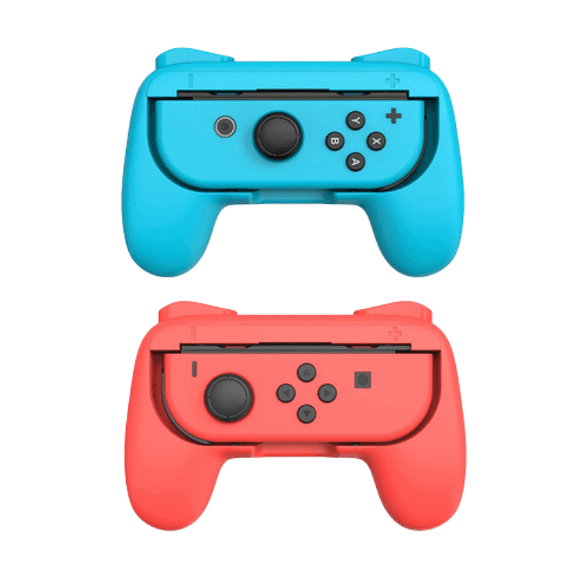 Pack de grips pour Joy-Con de N-Switch / Switch OLED DOBE TNS-851B Rouge et Bleu - Ítem