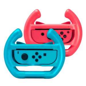 Conjunto de volantes para Joy-Con da N-Switch / Switch OLED DOBE TNS-852B Vermelho e Azul