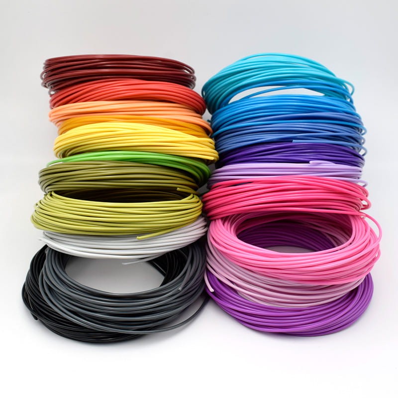 Filament de Stylo 3D 20 Couleurs Filament PLA 1.75 mm Fil Stylo 3D