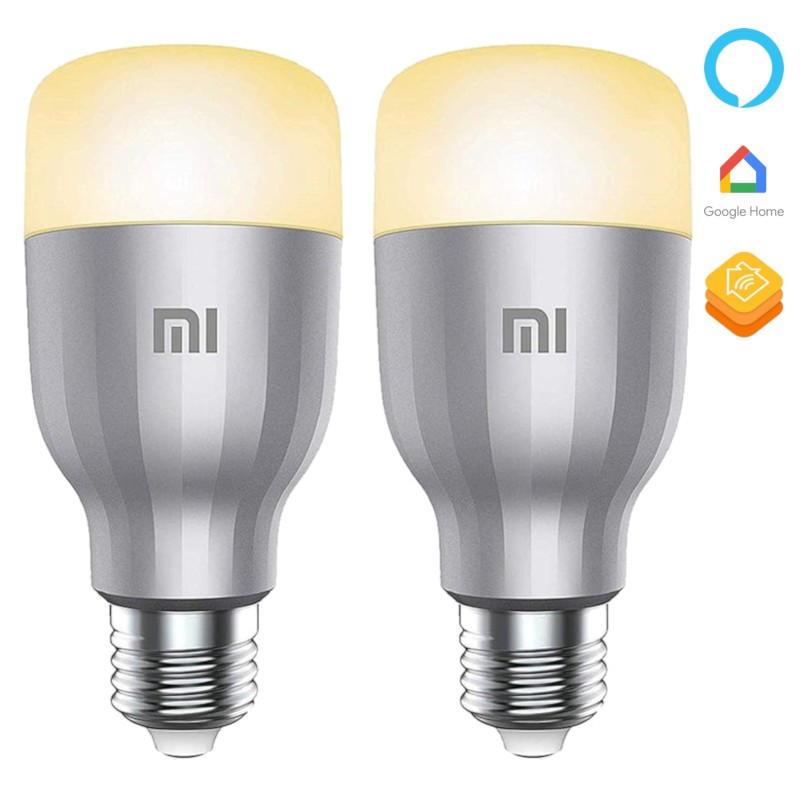 Xiaomi Paquet Réveil Numérique à Ampoule LED Mi Smart Blanc