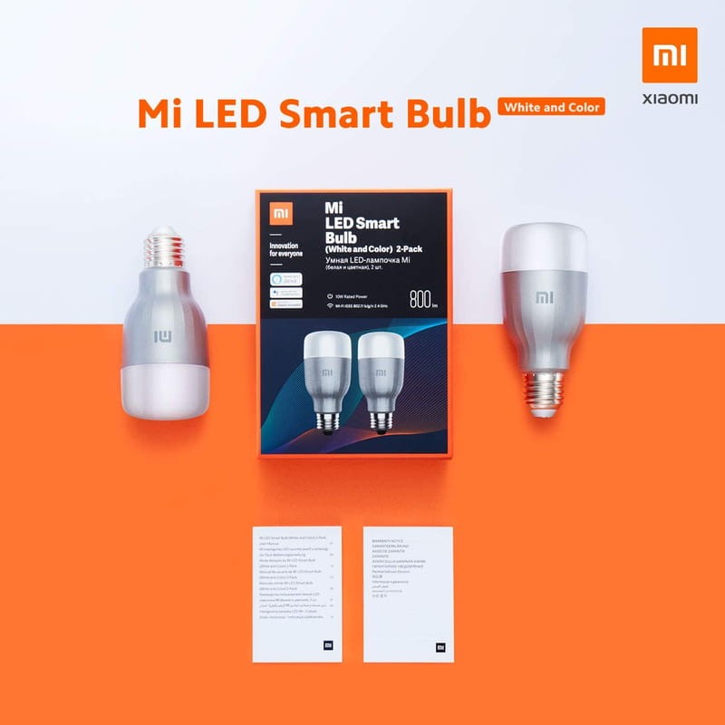Pack x2 Lâmpada Inteligente Xiaomi Mi LED Smart Bulb RGB - Item3