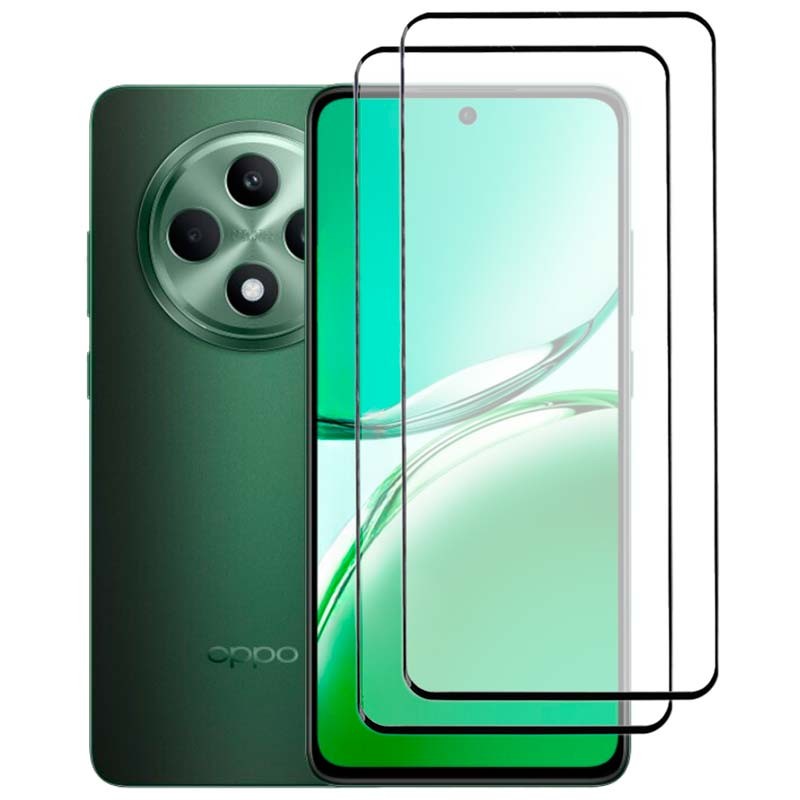 Pack x2 Película de ecrã de vidro temperado Oppo Reno12 F 5G Full Screen 3D - Item
