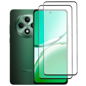Pack x2 Protector de cristal templado Full Screen 3D para Oppo Reno12 F 5G