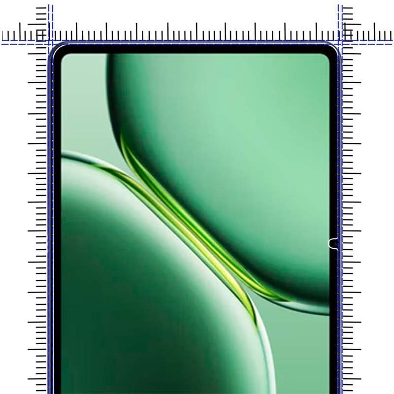Pack x2 Protecteur écran verre trempé Oneplus Pad 3 avec bords arrondis, découpe caméra précise, transparence HD et mesure de dimensions sur les côtés