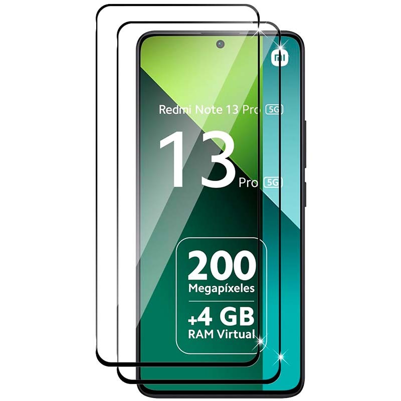 Pack x2 Protecteur d'écran en verre trempé Xiaomi Redmi Note 13 Pro 5G / Poco X6 5G Full Screen 3D - Ítem