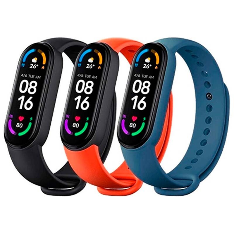 Xiaomi Pack 3 Correas Azul/Amarillo/Verde para Mi Band 5