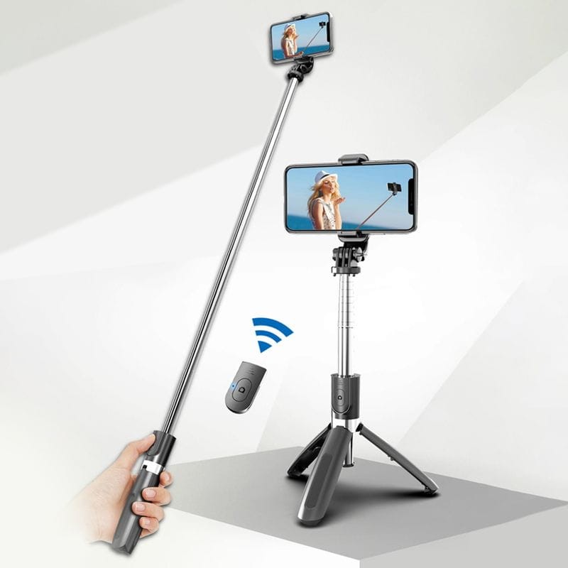 Palo Selfie Para Móvil 2 En 1 Trípode Con Conexión Bluetooth