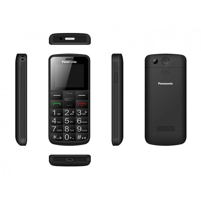 Lados de Panasonic KX-TU110EXB Negro- Teléfono Móvil para personas mayores