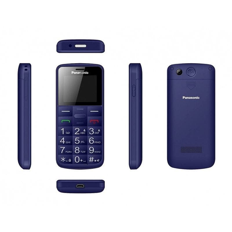 Lados de Panasonic KX-TU110EXC Azul - Teléfono Móvil para personas mayores