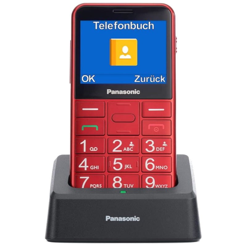 Panasonic KX-TU155EXRN Rojo - Teléfono Móvil para Personas Mayores - Ítem