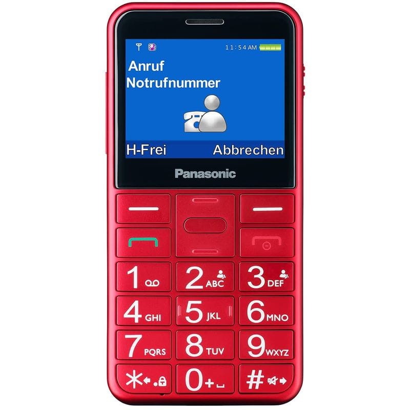 Panasonic KX-TU155EXRN Rojo - Teléfono Móvil para Personas Mayores - Ítem3
