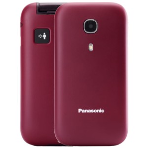 Panasonic KX-TU400EXR Rouge Marron - Téléphone portable pour seniors