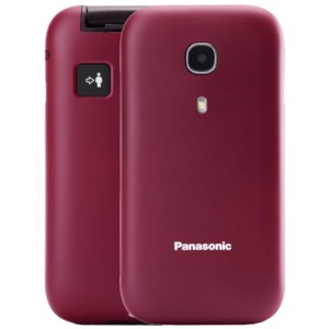 Panasonic KX-TU400EXR Vermelho Maroon - Telemóvel para Seniores