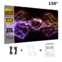 Projection Screen W150A 150 Portable 16: 9 Folding - Item