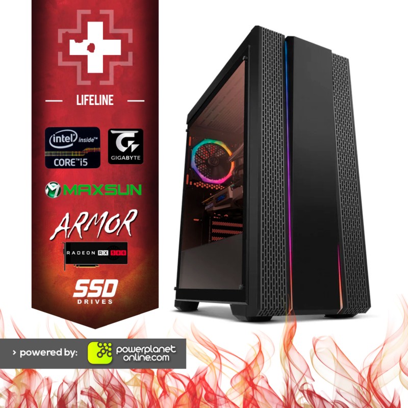 PC Gaming i5 8400/16GB/240SSD + 1TB/AMD RX 580 8GB/APEX Lifeline