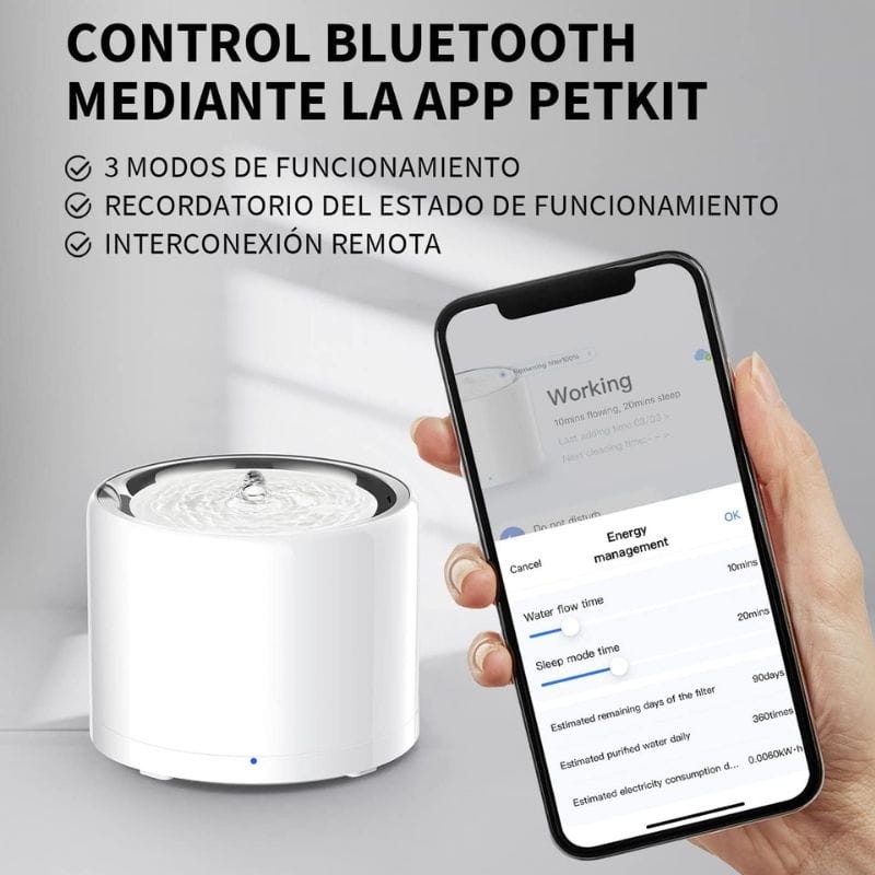 Petkit Eversweet 3 Pro UVC Smart Pet Silent Pump Branco - Bebedouro para animais de estimação - Item2