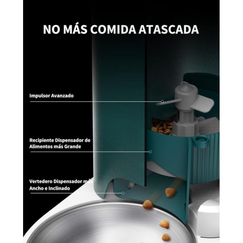 PETKIT Fresh Element SOLO Cinza - Alimentador Inteligente Para Animais de Estimação - Dispensador Programável com APP de 1 a 10 Refeições Diárias - Aço Inoxidável Ideal para Cães e Gatos - Item1