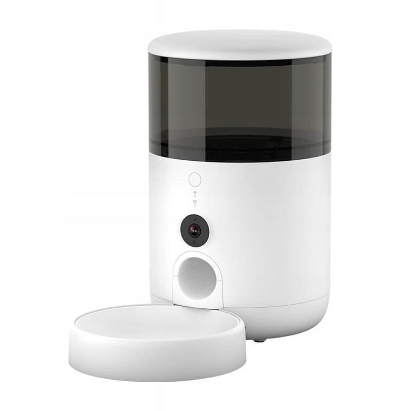 Petoneer NutriVue Feeder Branco - Comedouro Inteligente Para Animais de Estimação com Câmera e Microfone - Áudio Bidirecional - Programável com APP - Aço Inoxidável Ideal para Cães e Gatos - Item1