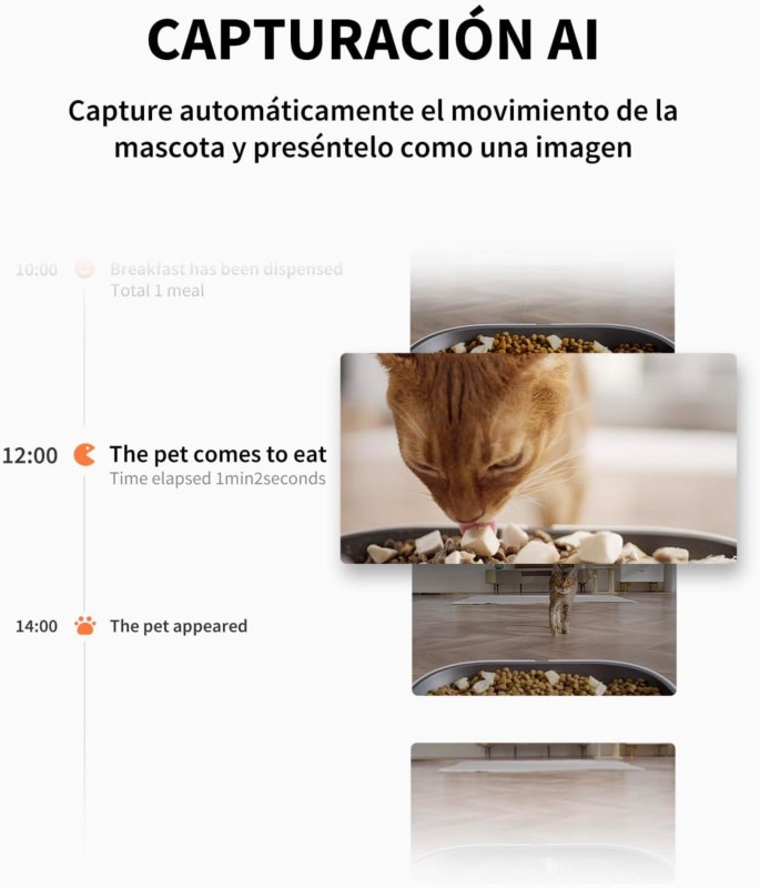 Petkit Yumshare Dual-Hooper Con Cámara Blanco - Comedero Automático - Desprecintado - Ítem1