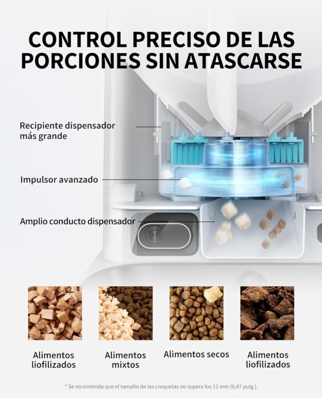 Petkit Yumshare Dual-Hooper Con Cámara Blanco - Comedero Automático - Desprecintado - Ítem6